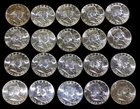 1963 90% Silver Franklin Half Dollars - Roll of 20 - $10 Face Value  BU #7