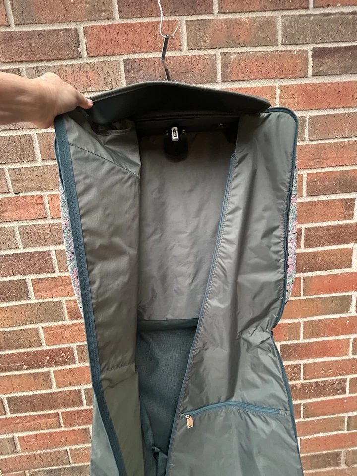 VTG Airway Garment Carrier Bag Folding Travel Wardrobe Tapestry Suitcase Pockets - Image 4 of 4