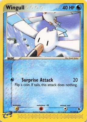 Wingull Common Normal Ruby and Sapphire 77/109 HP