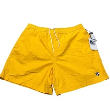 Cremieux Swim Trunks Large Yellow Classic Preppy Nautical Coastal Mesh Lined