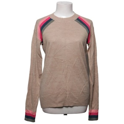 Next, Strickpullover, Größe: XS, Beige/Mehrfarbig, Acryl, Streifen, Damen #S9Q