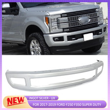 Painted Ux Ingot Silver Front Bumper Bar For 2017-19 Ford F250 F350 F-250 W Fog Painted Ux Ingot Silver Front Bumper Bar For 2017-19 Ford F250 F350 F-250 W Fog