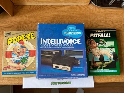 intellivision intellivoice popeye & pitfall Spiele Konvolut 