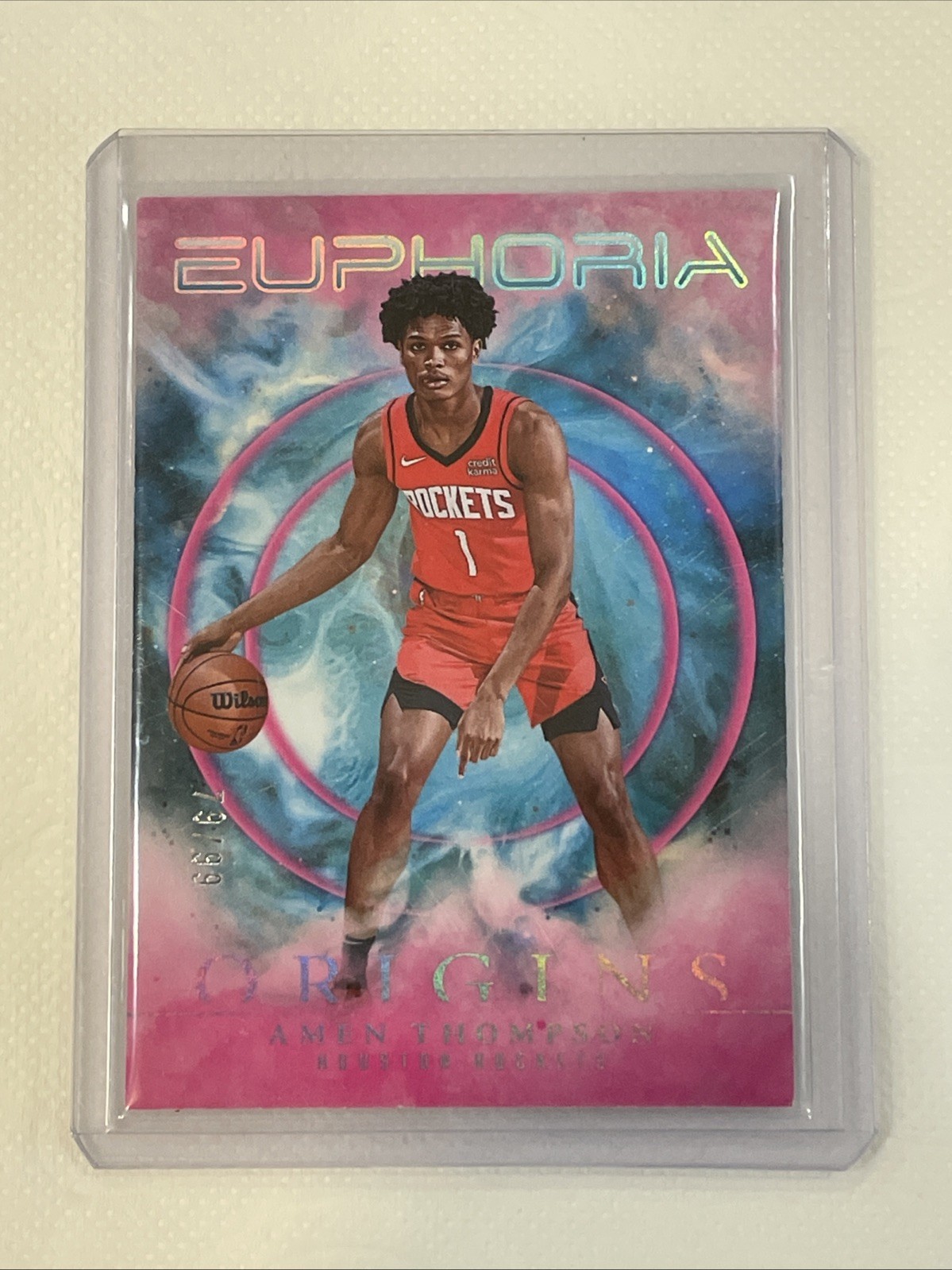 2023-24 Panini Origins - Euphoria Amen Thompson #6 Pink /99 (RC)
