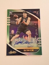 2020 Panini Absolute Rookie Signatures Green #/25 Dalton Keene Auto