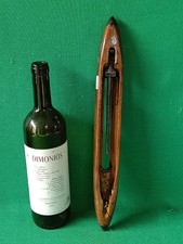 VECCHIA NAVETTA TESSILE DA TELAIO LEGNO SPOLETTA FILATI TESSITURA VINTAGE. CK14