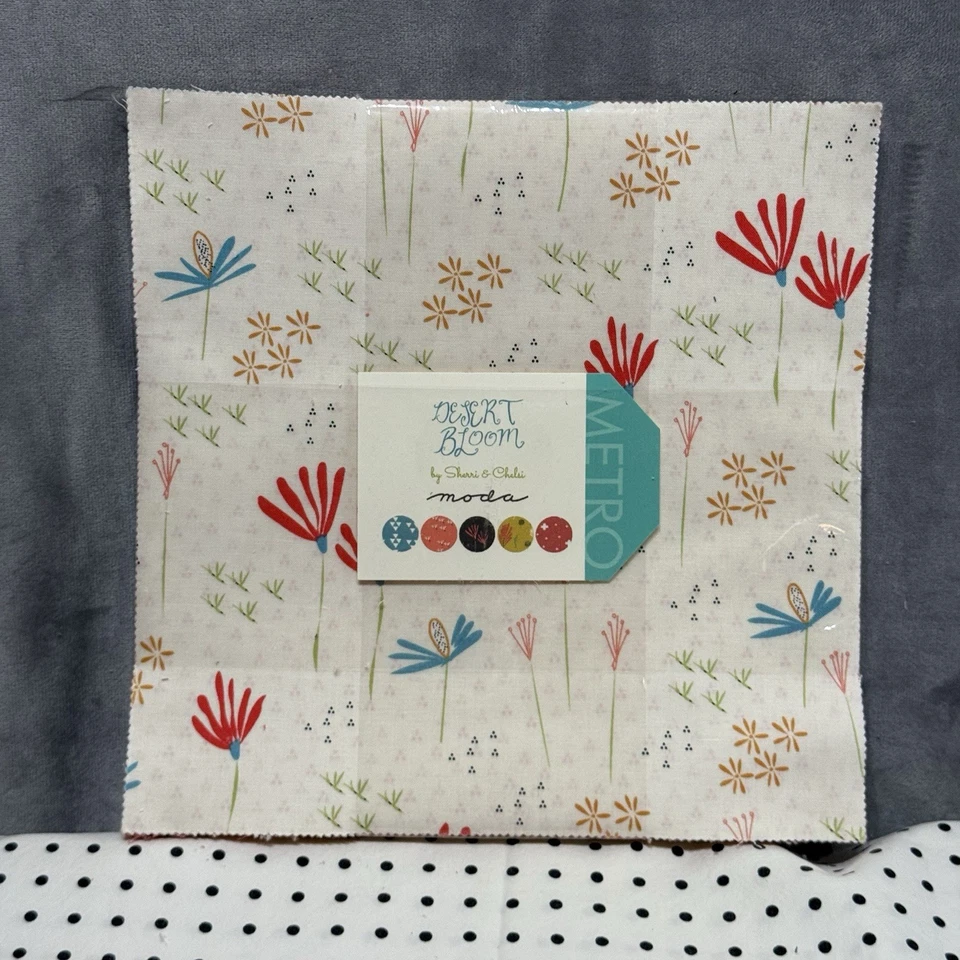 Desert Bloom Layer Cake (42) 10” Sherri  Chelsi Moda Fabrics RARE! OUT OF PRINT! - Image 2 of 3