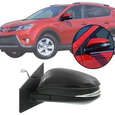 Side Mirror Power Heated Manual Fold Paintable Driver Side 2013-2015 Toyota RAV4