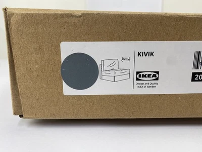 Housse IKEA KIVIK UNIQUEMENT pour canapé-lit 1 place, Tibbleby beige gris NEUF - Photo 1/4