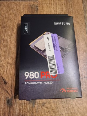 Samsung 980 PRO 2TB PCIE 4.0 x 4 NVMe Gen4 M.2 SSD Open Box PS5 Compatible