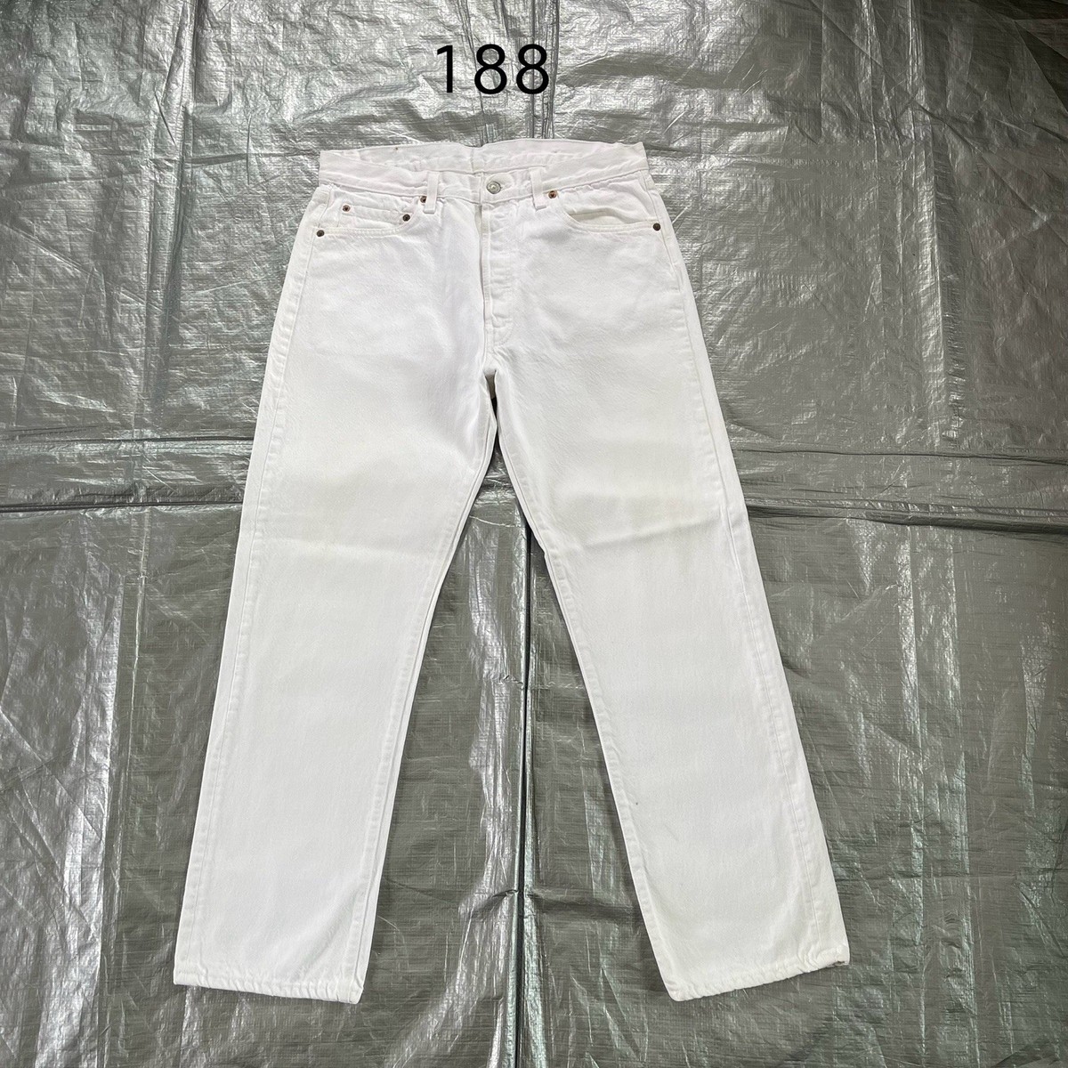 Rare Vintage Levis 501 USA 80's White Denim 34x29 | eBay