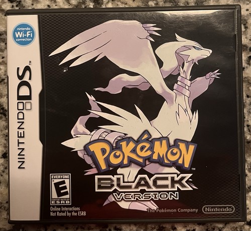 POKEMON BLACK VERSION NINTENDO DS PLAYABLE ORIGINAL RECEIPT 2010
