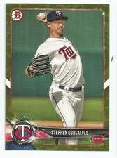 2018 Bowman Prospects Camo Stephen Gonsalves #BP90 Minnesota Twins