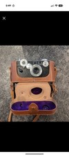 Argus C3 Black Vintage Rangefinder Camera with Leather Case Untested 