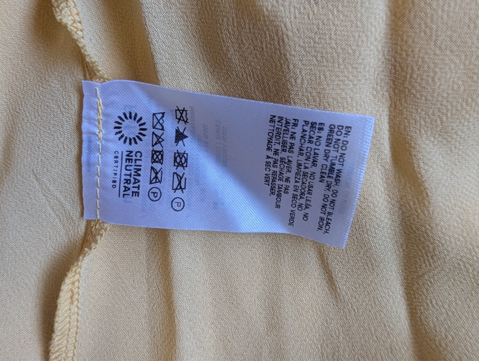 NWD Reformation Jeany Backless Silk Maxi Dress Sz L Sunshine Yellow  #4A454 image 8