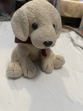 russ berrie Scarfs Sitting Golden Retriever/ Labrador Puppy Dog
