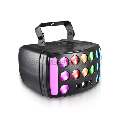 PAIDUN 4In1 Derby Effect Disco Bar Light Strobe Wash Laser Beam DJ Dance Lamp