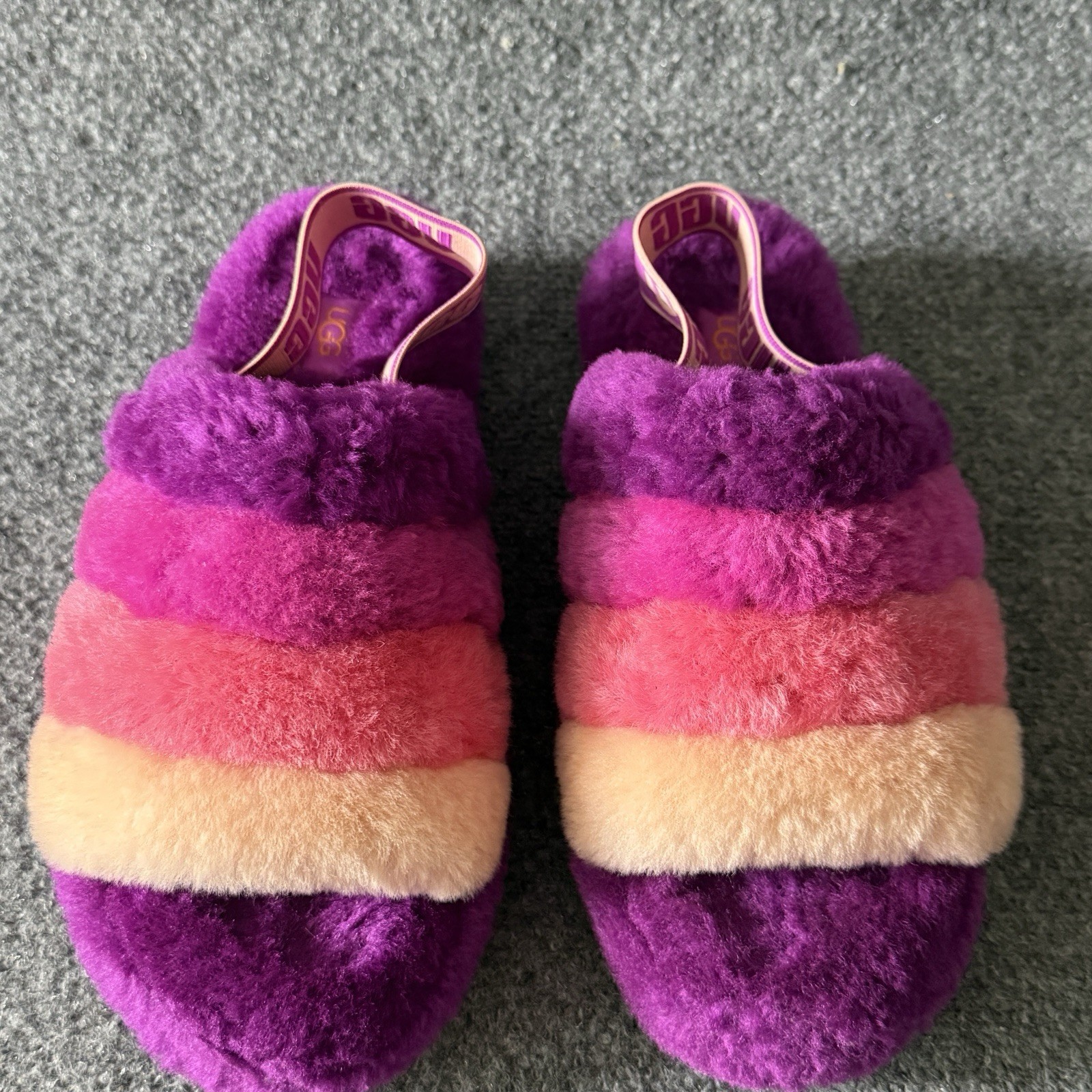 UGG Women's Fluff Yeah Slide Sandals Women's 9 Slide Berrylicious Cozy slipper image 8