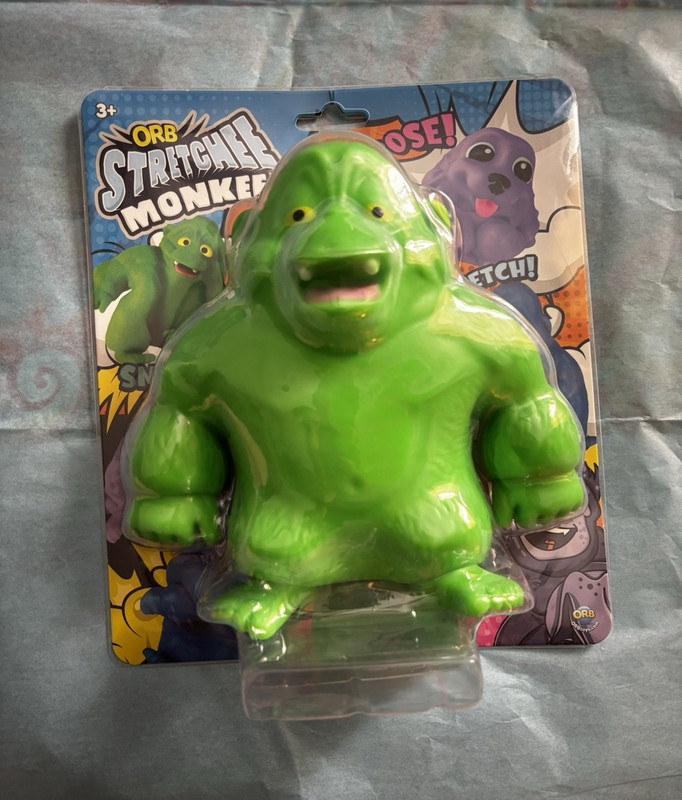 ORB Green Stretchy Monster Monkey Toy Figure, Ages 3+, Age Level 3-4 Years