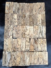 SPALTED BIRCH knife scale handle 140-150 x 45-50 x 31-35mm FOR RESIN STABILISING