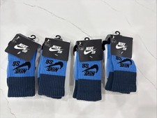 New Nike SB Logo High Crew Child Youth Socks Skateboarding SZ 10C-3Y 8 Pair