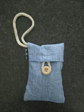 1 Pc Natural Air Purifying Bag. Bamboo Charcoal Deodorizer Car Refreshen Blue