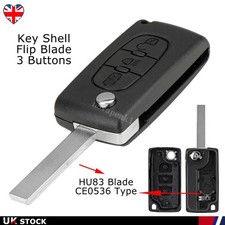 For Citroen C4 Grand Picasso 3 Button Remote Key Fob Case Shell - CE0536 HU83