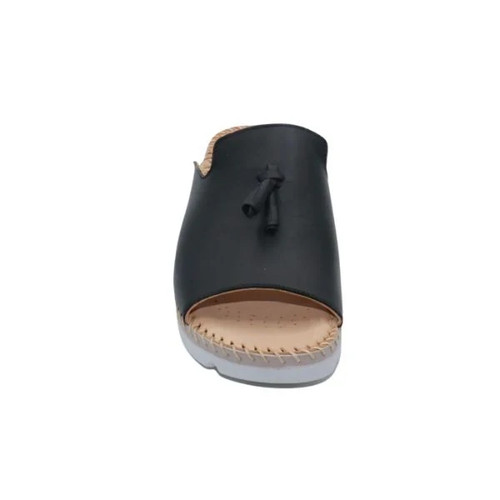 LA PLUME DONNA PANTOFOLE NERE con nappa taglia 36-US 5,5-6 - Foto 3 di 7