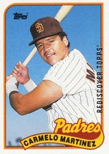 2017 Topps Rediscover Topps Buybacks Silver Carmelo Martinez  - 1989-#449 __B44