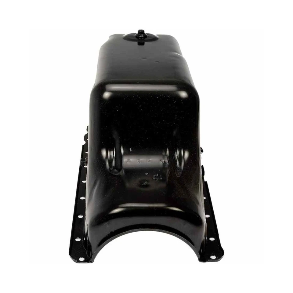 For GMC B7/C7500 Topkick 1999 2000 Oil Pan | Coated Steel | Painted Finish Black - Image 2 of 4