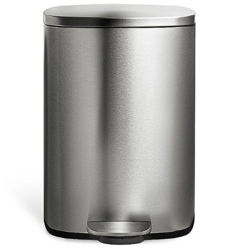 New - Nine Stars 13-Gallon Step-on Stainless Steel Tr ash Can. Free ship