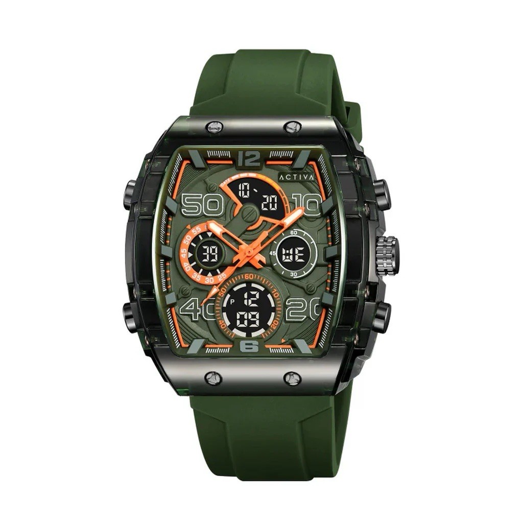 Activa X Invicta Digital Essentials Men's Watch - 45mm. Army Green