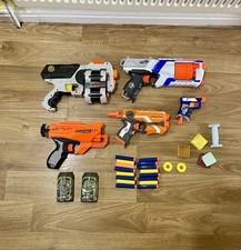 Nerf Accustrike Quadrant  + Elite - firestrike Jolt Strongarm Bundle With Darts
