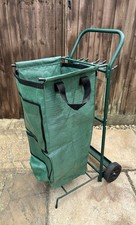 Garden Trolley Wheel Barrow Garden Waste Bin Collector Storage Cart