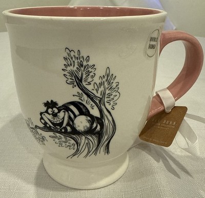 NWT Rae Dunn Disney Alice in Wonderland Mug We're All Mad Here Cheshire Cat 20oz