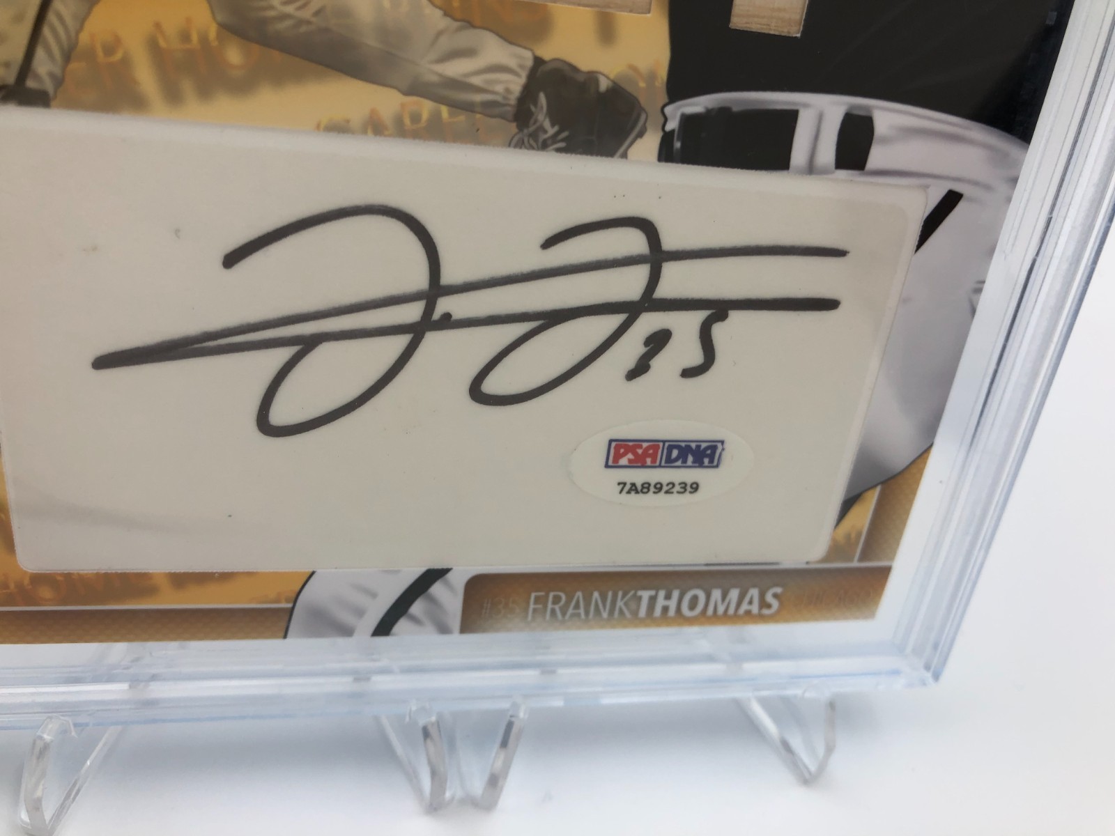 FRANK THOMAS BAT AUTO RARE/5 Card 2016 THE BAR GOLD Edition PSA BECKETT 9.5 10 view 2
