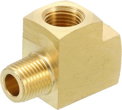 QUARKZMAN Messing T-Stück Rohrverschraubung, 1/8'' x 1/8'' x 1/8'' NPT 3-Wege