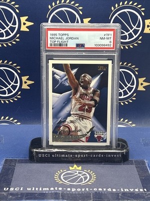   1995-96 Topps Top Flight #TF1 Michael Jordan-PSA 8-NM-MT**rare** 