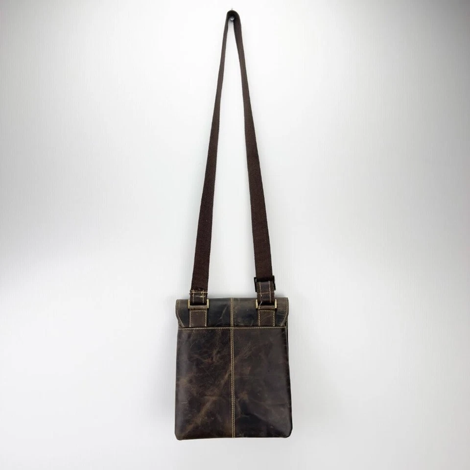 DANIER Genuine Leather Brown Crossbody Bag - Image 4 of 4