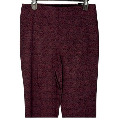 Counterparts Pants Purple & Black Skinny Pull On in Size M  NWT