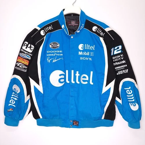 Ryan Newman JH Design Alltel NASCAR Racing Jacket Blue Black 4XL Sewn - product listing photo