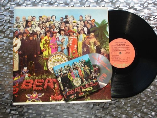 The Beatles ‎~ Sgt Pepper's Lonely Hearts Club Band ~ LP  w/CD Capitol SMAS 2653