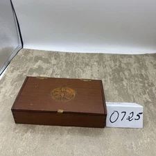 Vintage Handmade Wood  Marquetry Keepsake/ Jewelry/ Trinket Box 6.75”L