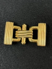 Vintage Douglas Paquette 1980"s Gold Tone Ladies Belt Buckle Beautiful Classic