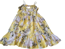 Tucker + Tate Girls Floral Yellow Dress Size M (8/10)