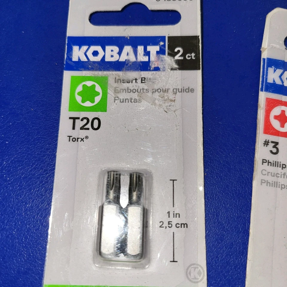 LOT OF KOBALT TOOLS GREAT QUALITY ITEMS TORX BITS  PLILLIPS BITS  UTILITYBLADE A - Image 2 of 4