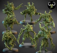 Woodland Guardian Feral Vine Spirit Clawed Pack 28mm X10 Fantasy Elf Monster