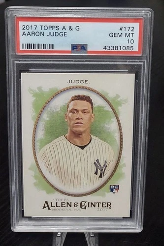 PSA 10 AARON JUDGE RC 2017 TOPPS ALLEN & GINTER #172 NEW YORK YANKEES