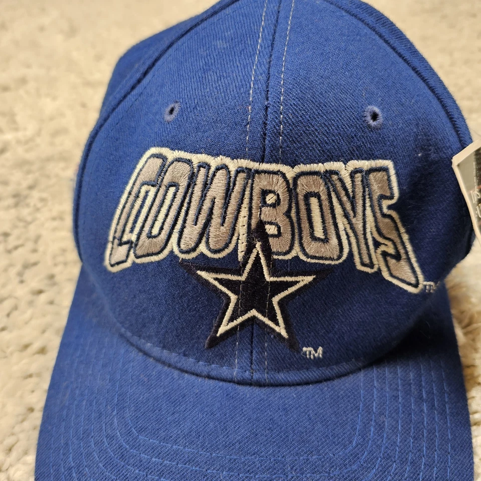NUEVO CON ETIQUETAS De colección Dallas Cowboys Sombrero Starter ProLine Snapback Gorra 100% Lana Bordada Foto 3 de 4