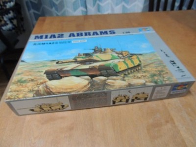 Trumpeter M1A2 Abrams Model Kit Unbuilt NEW in Oper Box 1/35 #00337